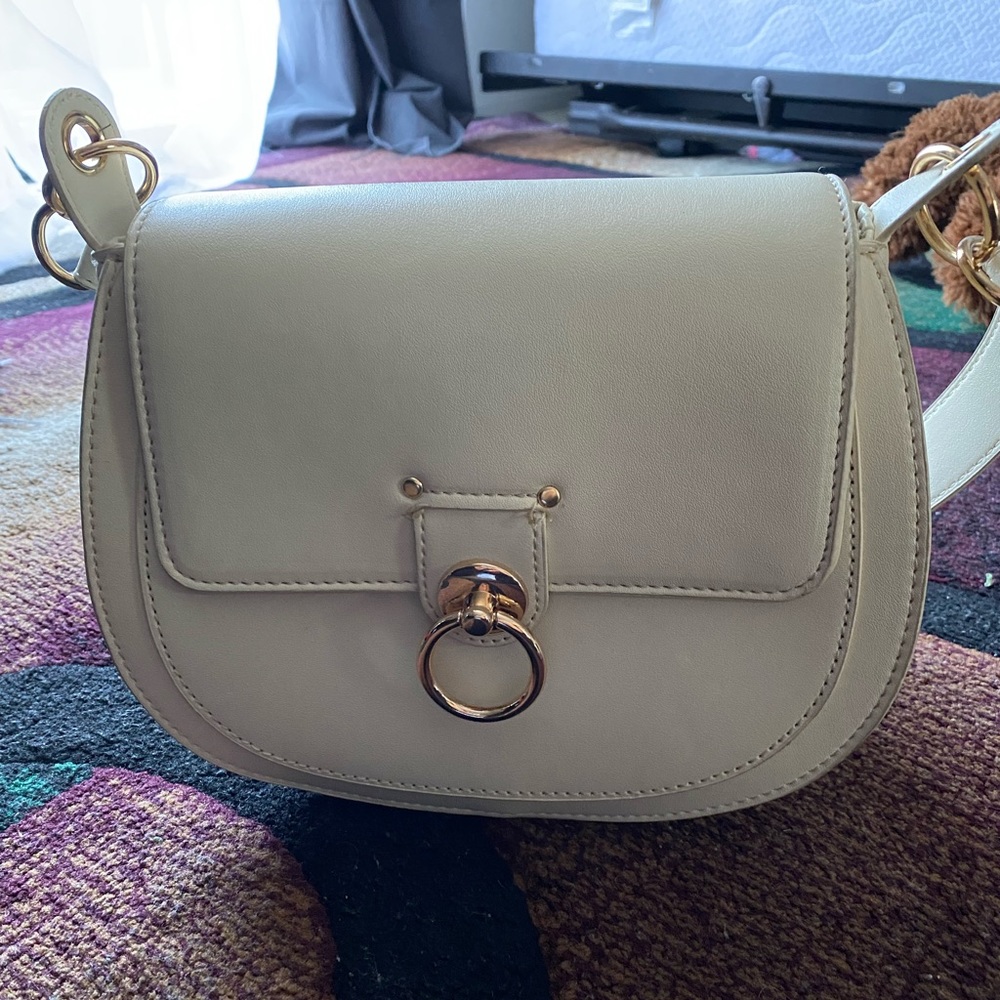 Cream Shoulder Bag